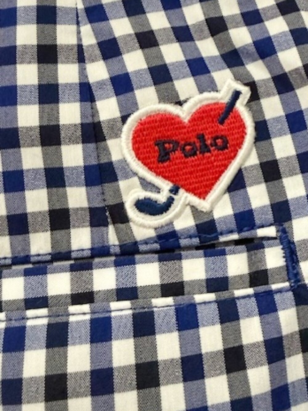 Polo Golf Ralph Lauren Ruffle Gingham Check Skort Blue White Women's 2 - Picture 5 of 6